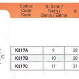 Motordrev 10t, Yamaha, Iame 100 cc