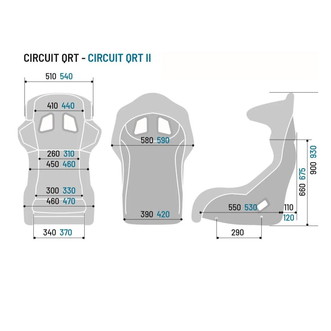 Stol Sparco CIRCUIT II L QRT