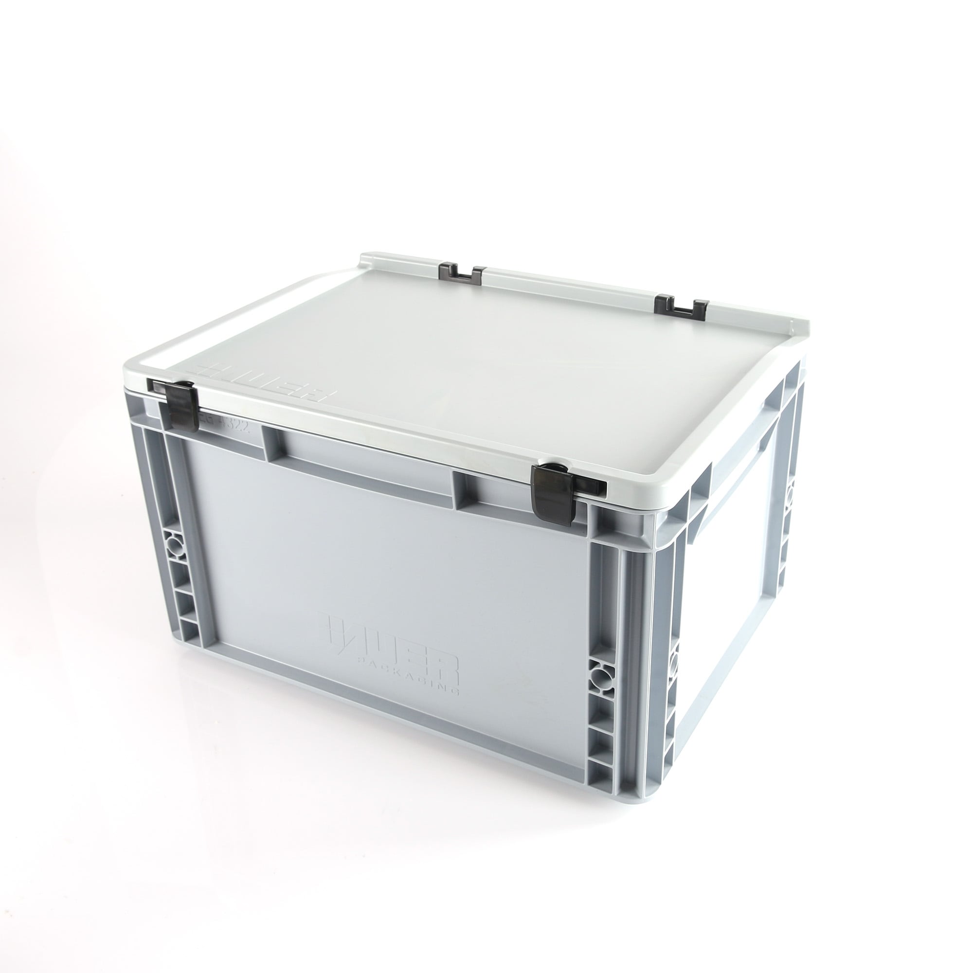 Stapelbar låda med lock 37x27x19.7cm – Radne