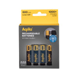 Aqiila Uppladdningsbart USB-C Lithium batteri AAA 1,5V 4-pack