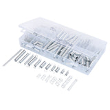 Sortimentlåda med tryck och dragfjädrar 200 st