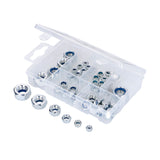 Sortiment med självlåsande muttrar, M4–M12, 53 delar