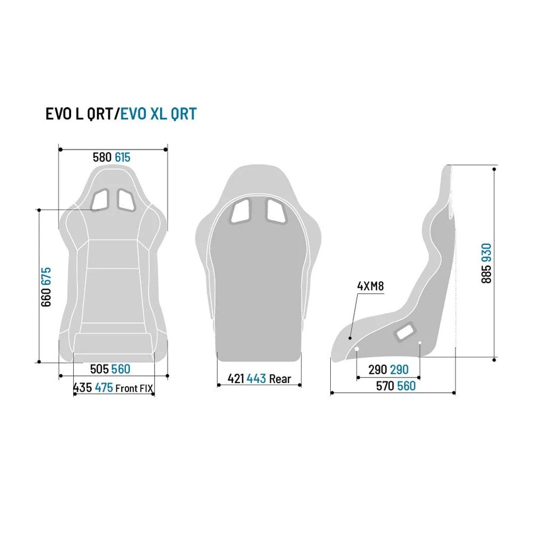 Stol Sparco Evo XL / III  QRT