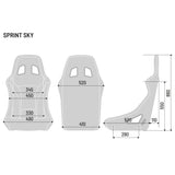 Stol Sparco Sprint+ Sky Svart