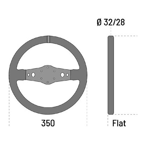 Ratt Sparco R215 Flat Läder