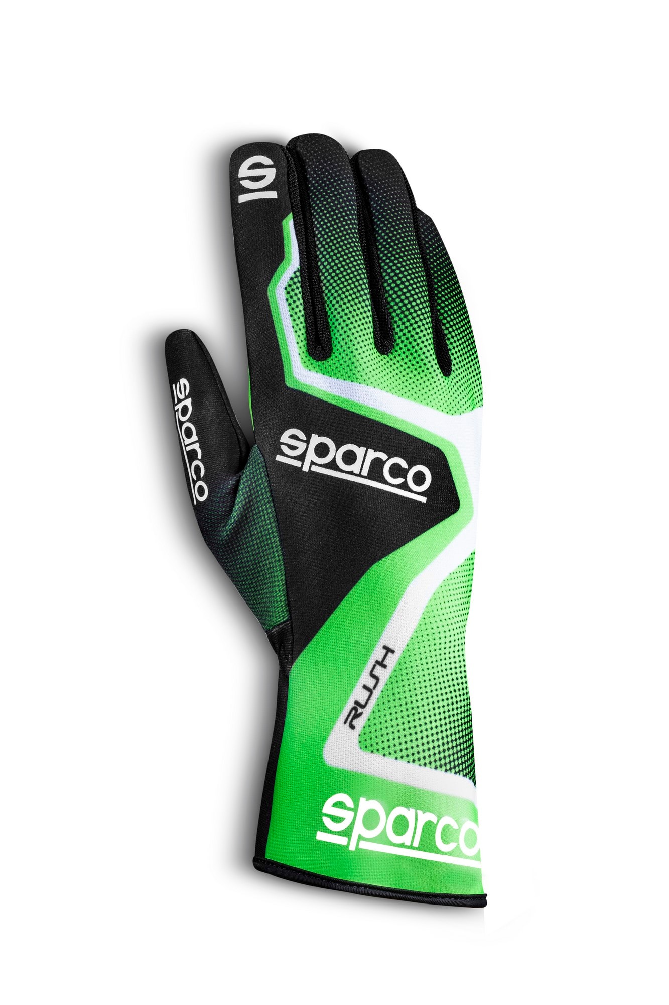 Handskar Sparco Rush Grön/Svart