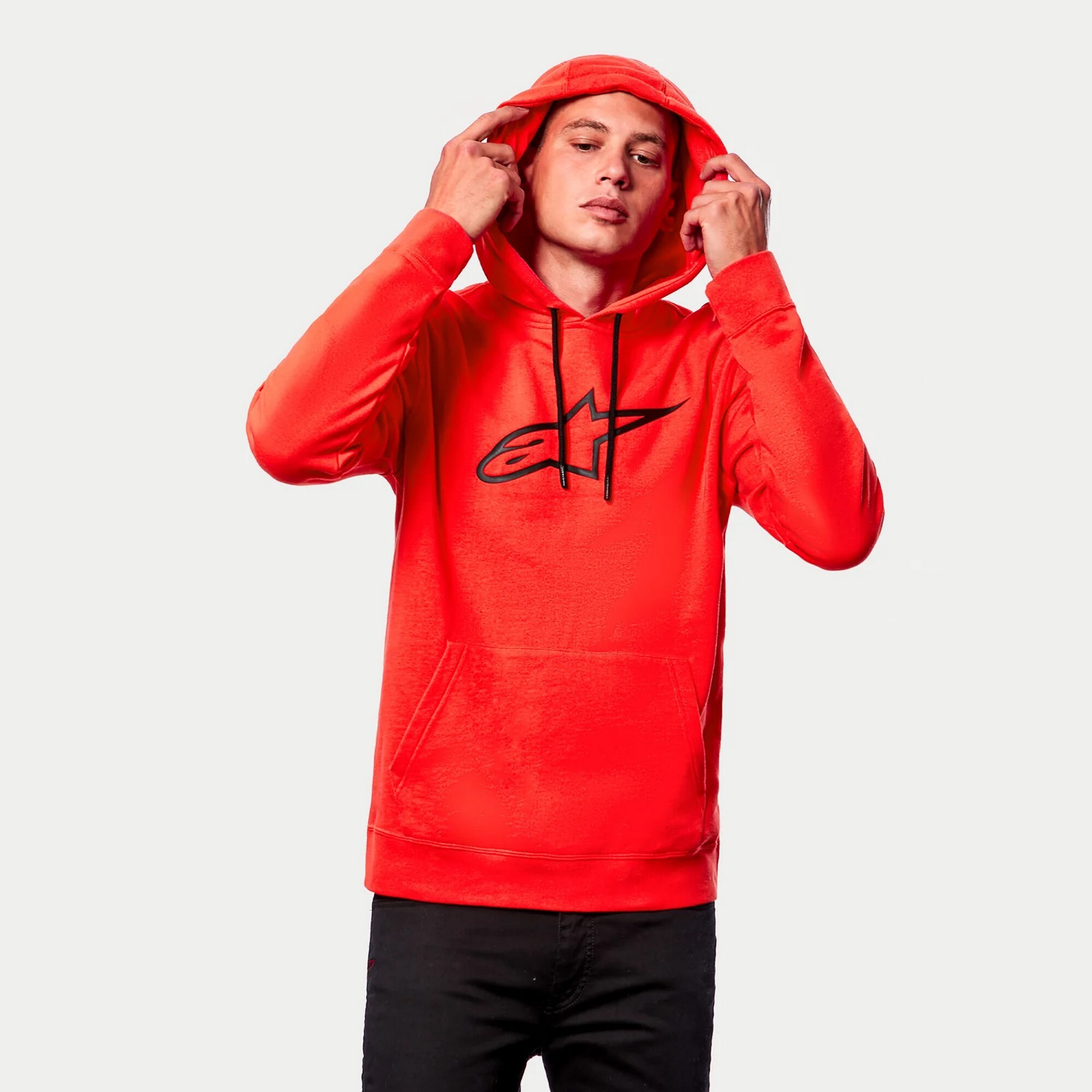 Hoodie Alpinestars Ageless V2 Röd/Svart