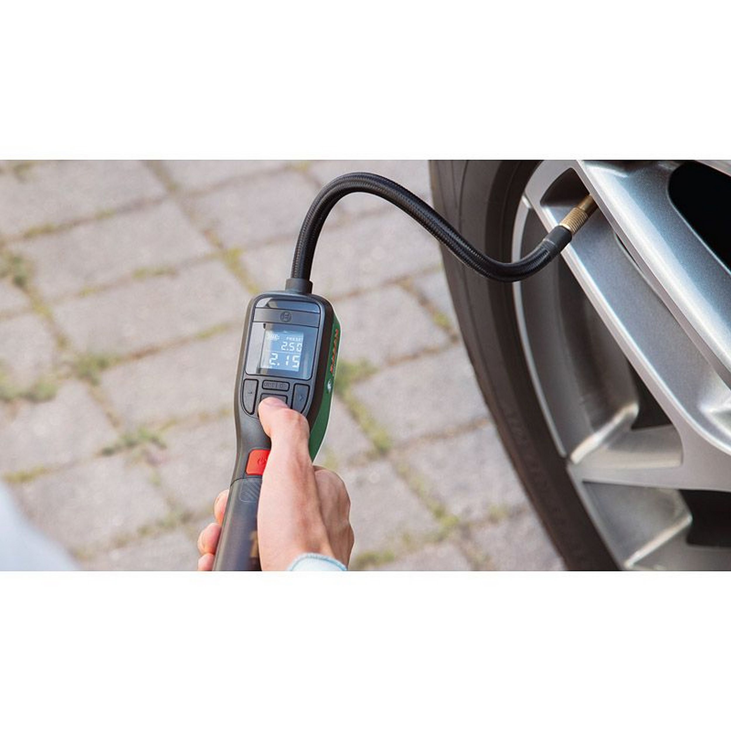 Bosch EasyPump Luftpump med lufttrycksmätare