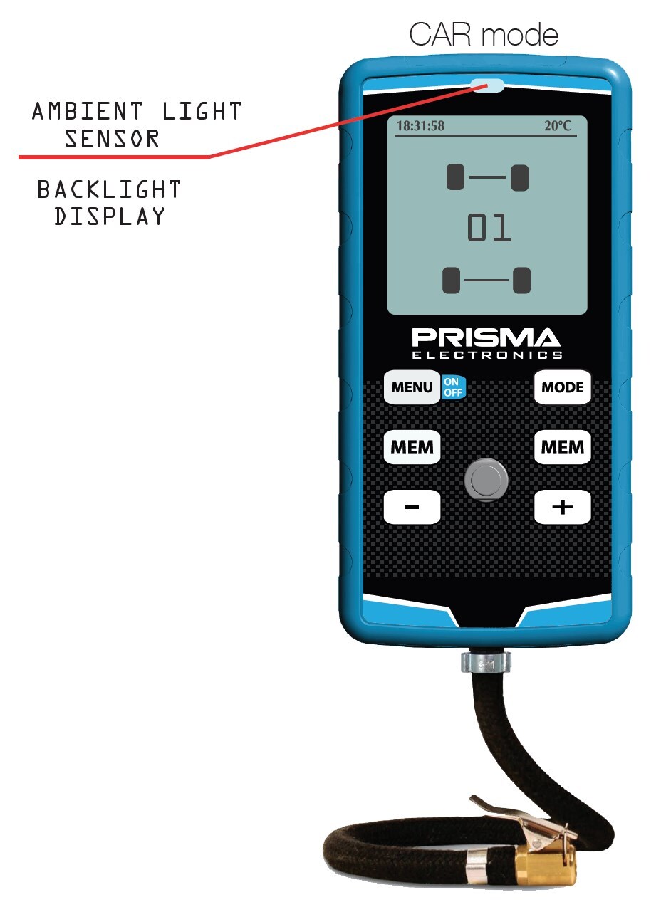 Lufttrycksmätare HIPREMA 4  5 BAR/72 PSI