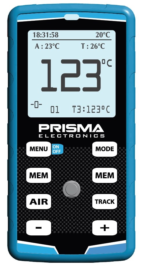 Lufttrycksmätare + Dual Pyrometer HIPREMA 4 IR+Probe