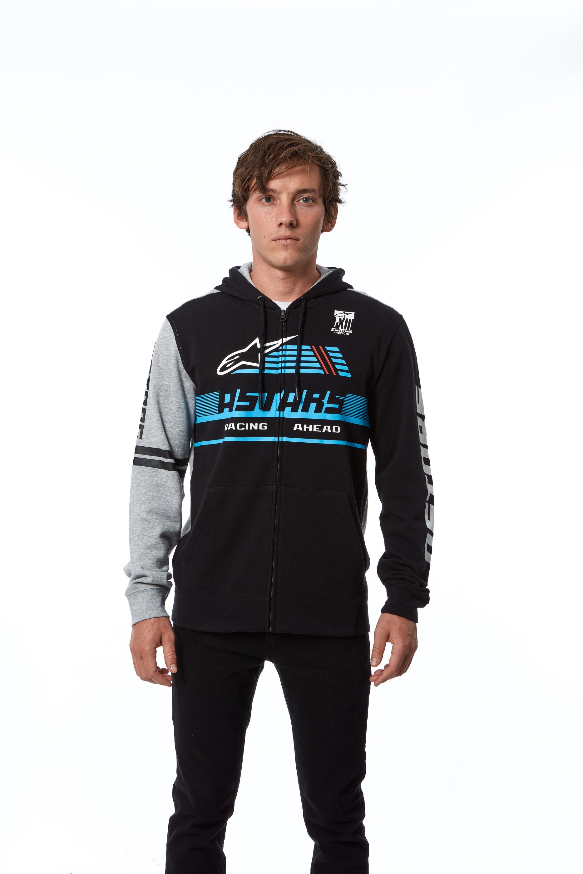 Hoodie Alpinestars Overtake Svart