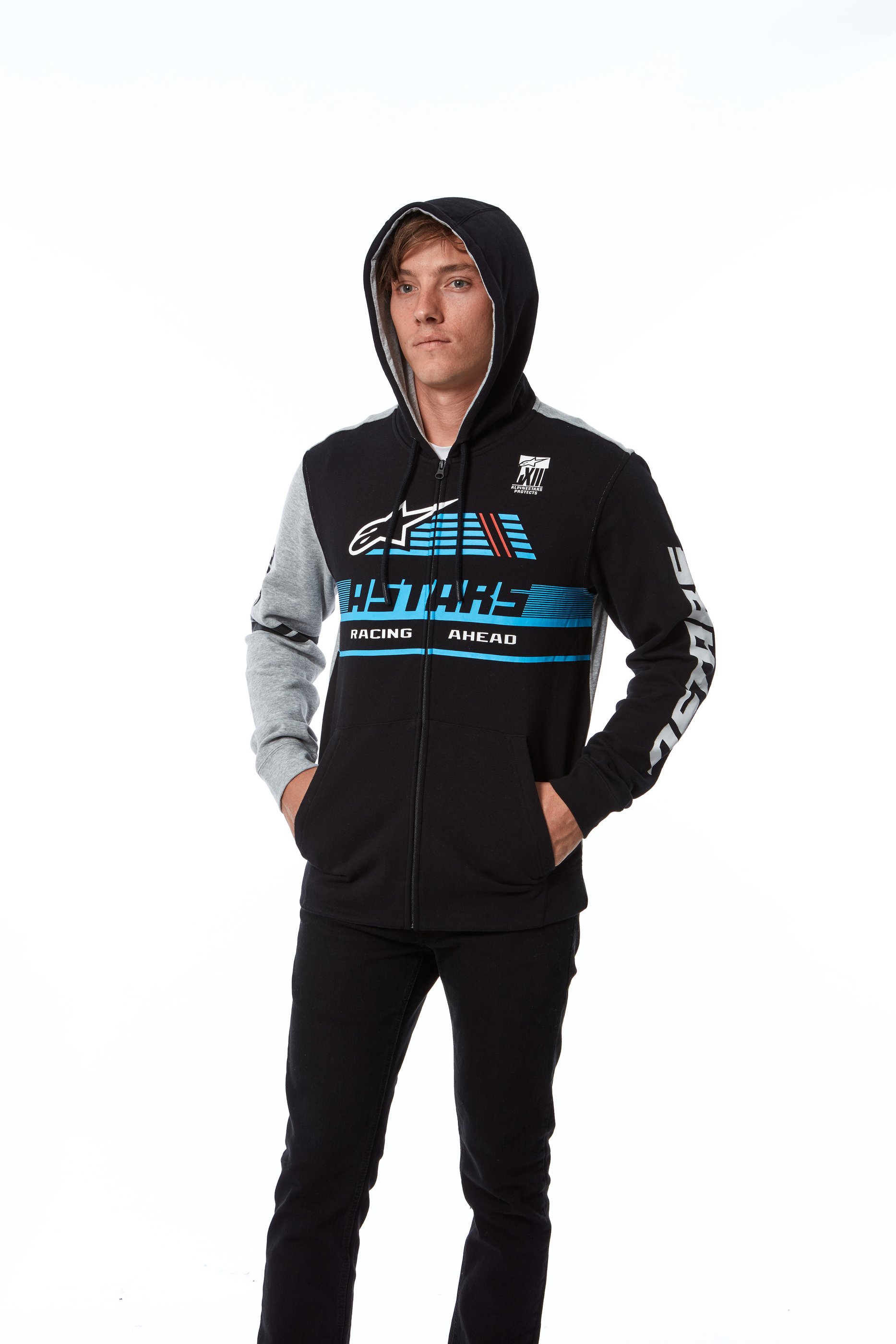 Hoodie Alpinestars Overtake Svart