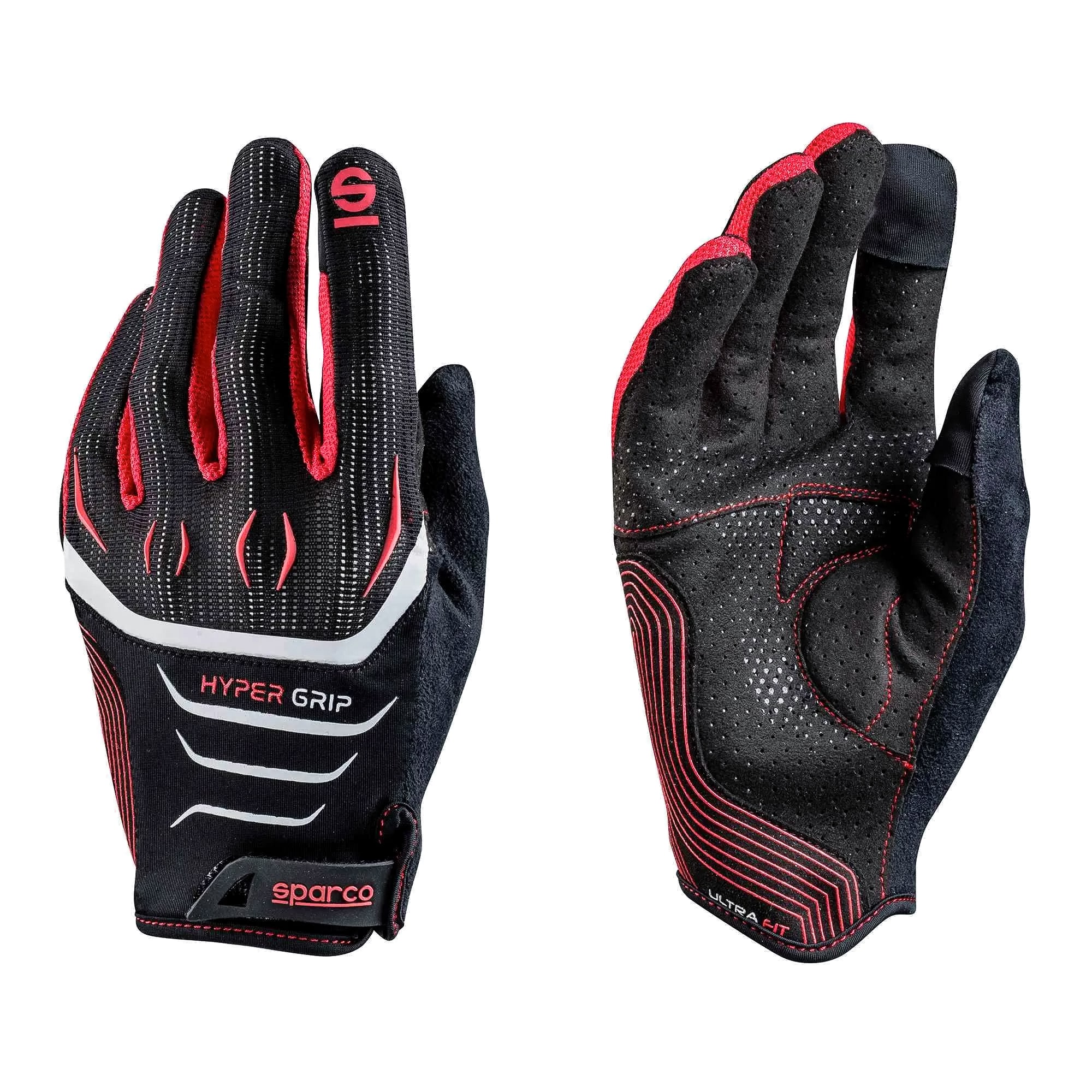 Handskar Gaming Sparco Hypergrip Svart/Röd