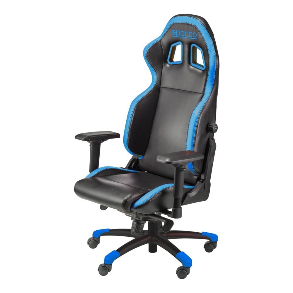 Skrivbordsstol Gamingstol Sparco Grip Svart/Blå