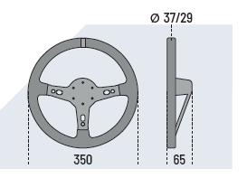 Ratt Sparco Mod TARGA 350 Läder