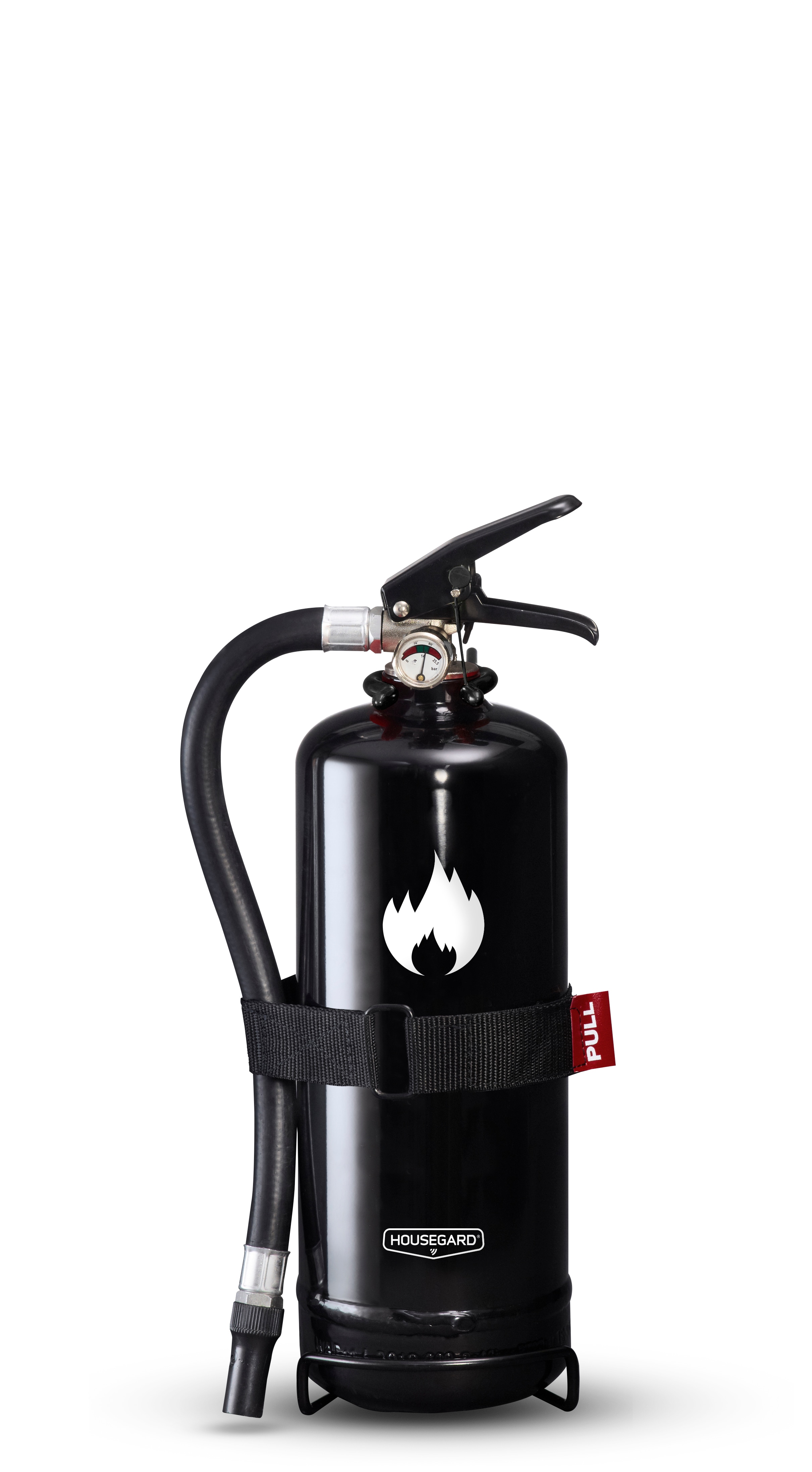 Brandsläckare,Design by Housegard, 2 kg pulver, svart, PE2TGH
