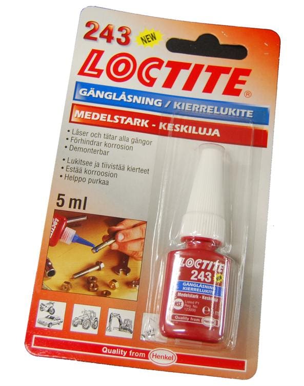 Loctite gänglåsning 243 blå 5 ml