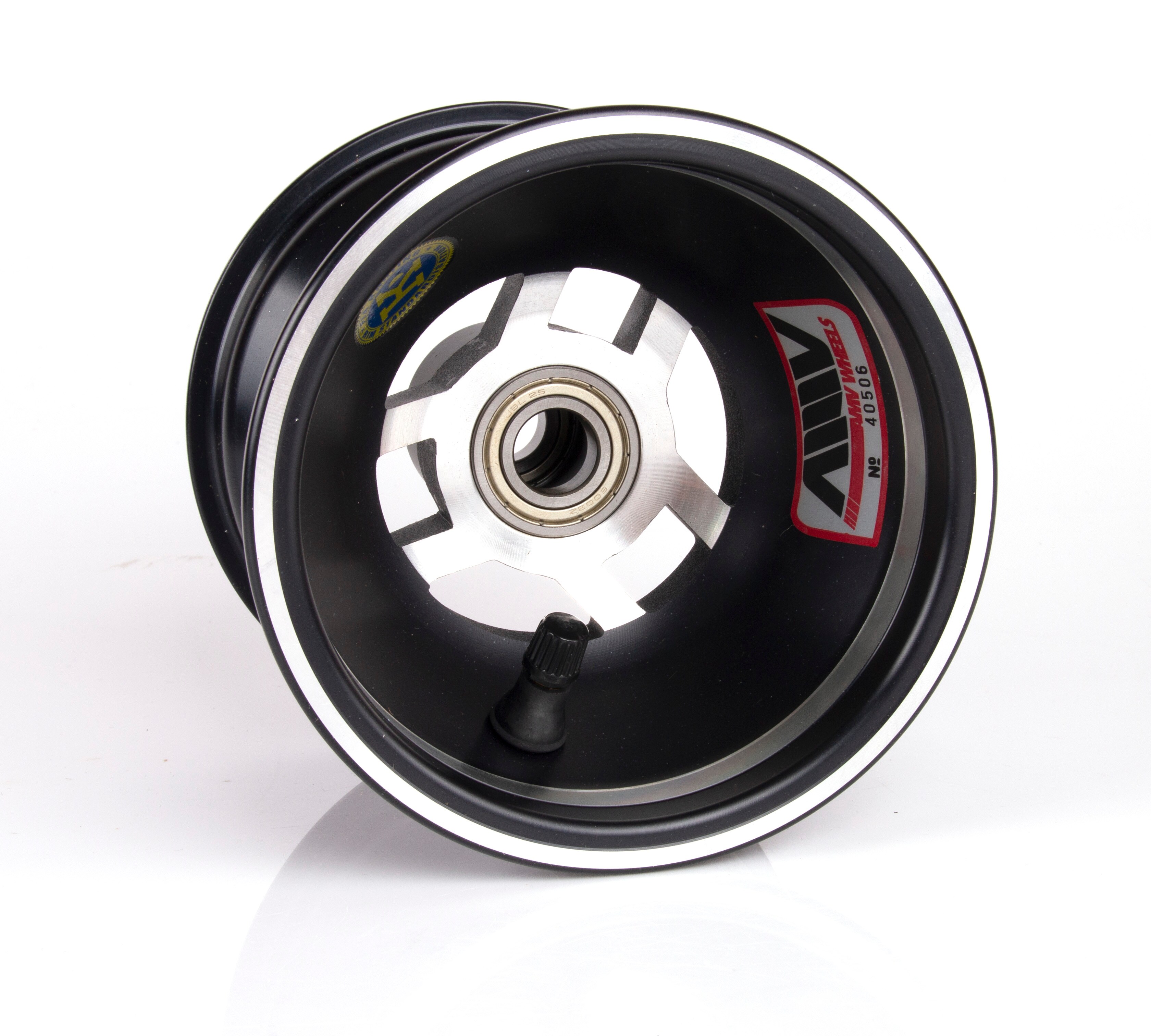 Framfälg 120 mm aluminium svart, AMV