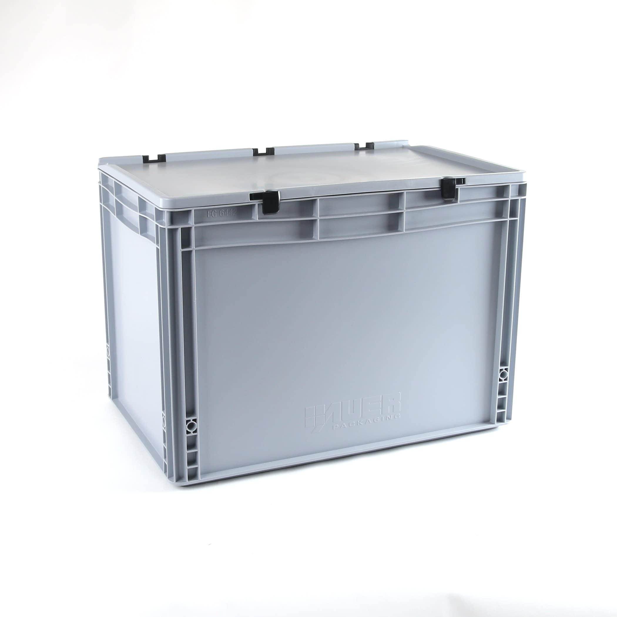 Stapelbar låda med lock 57x37x40.7cm