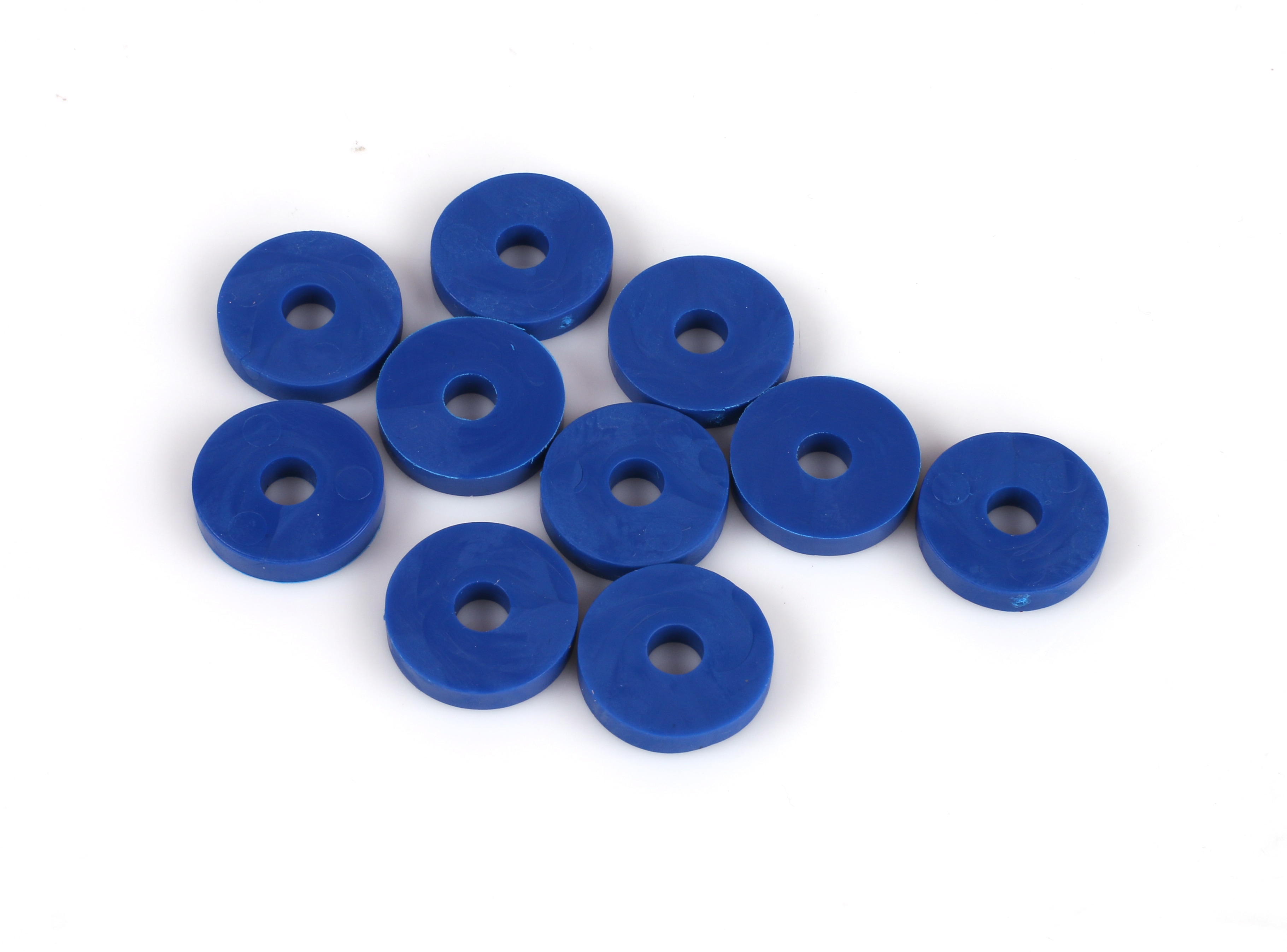 Gummibricka 6x20mm Blå 10-Pack