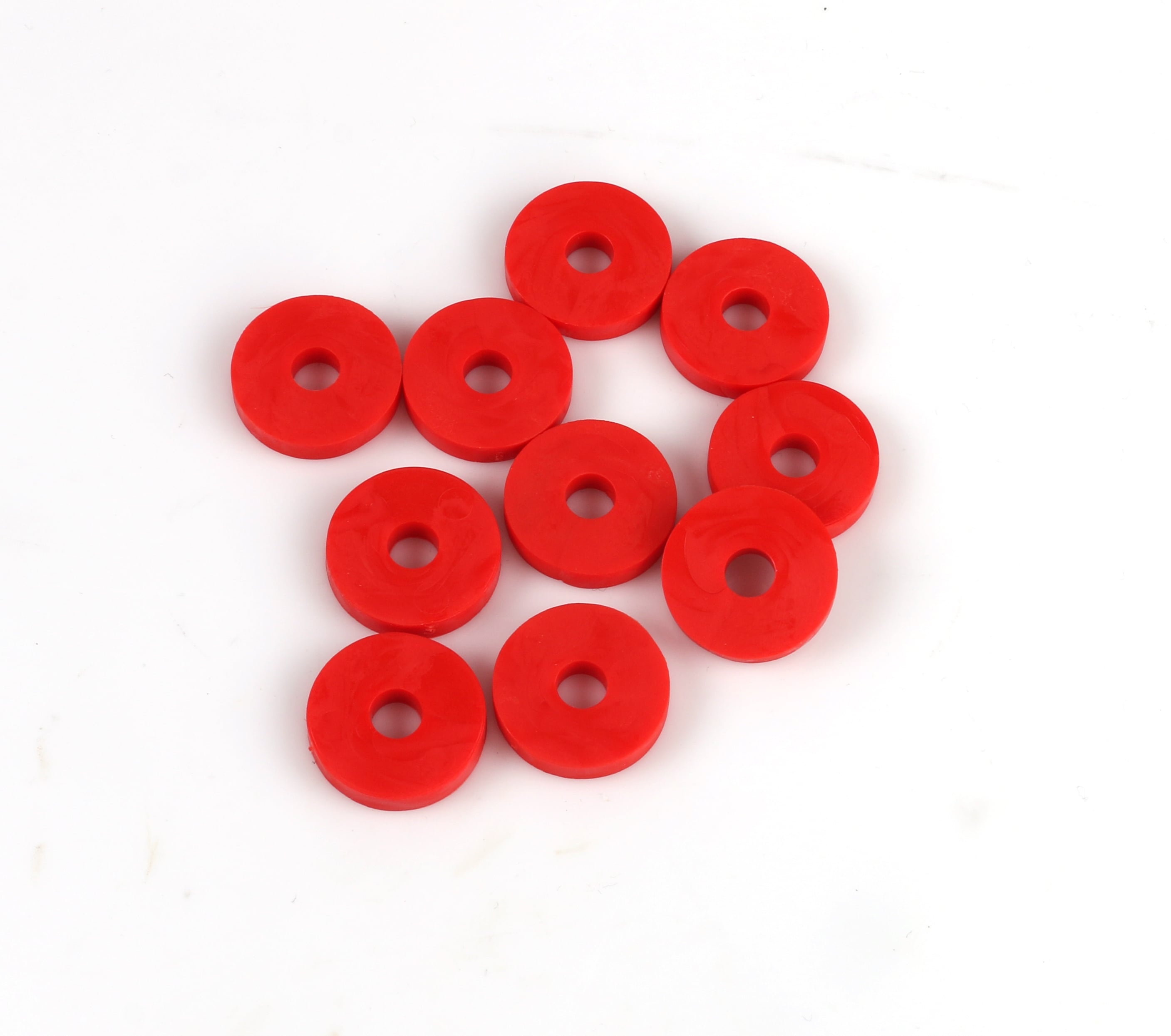 Gummibricka 6x20mm Röd 10-Pack
