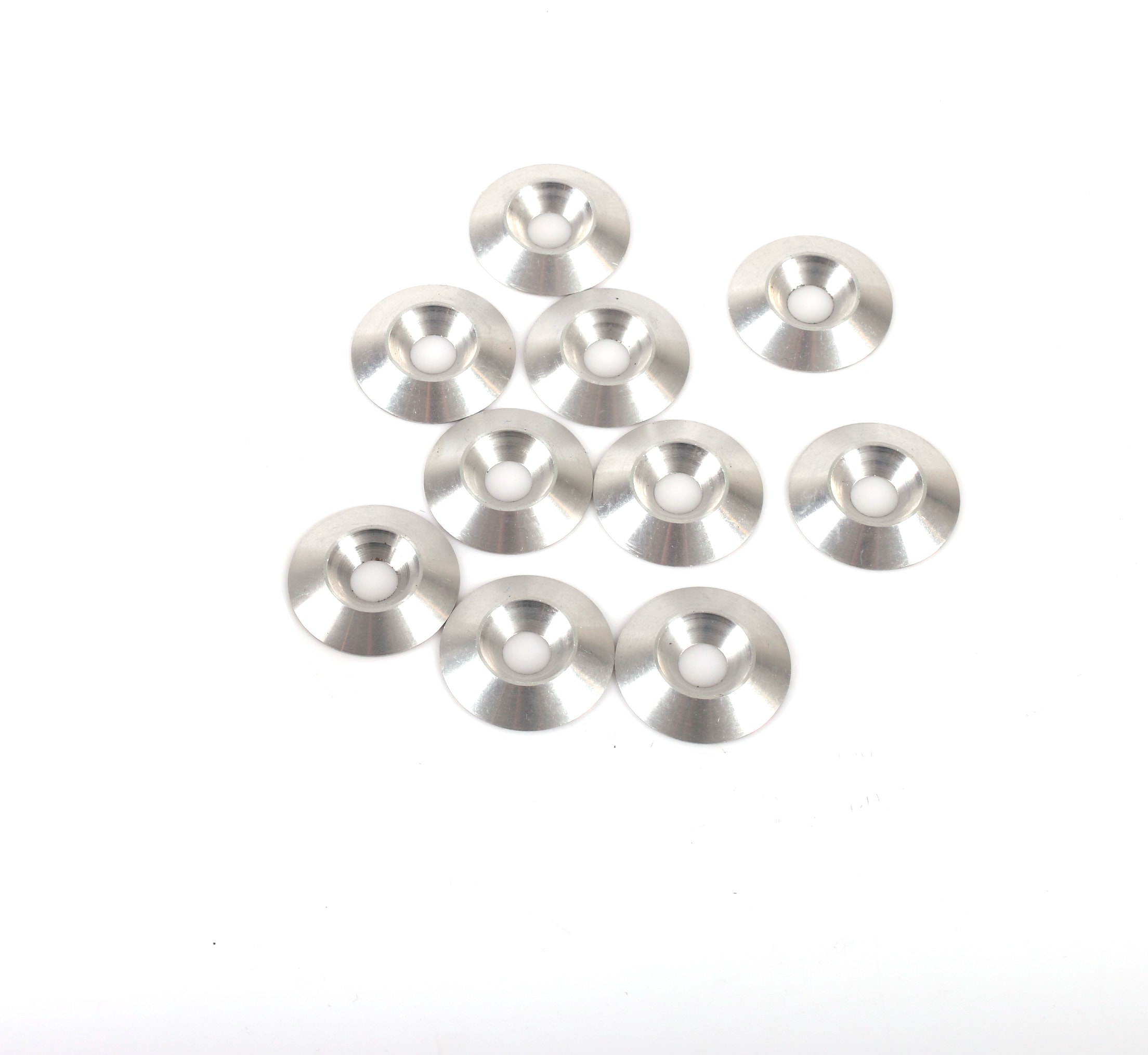 Försänkt Aluminiumbricka 8x30mm Silver 10-Pack