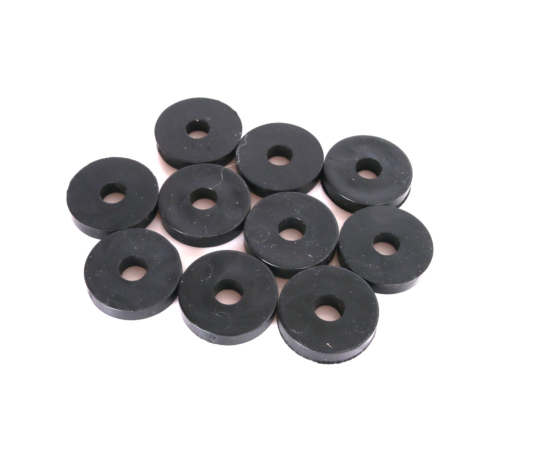 Gummibricka 6x20mm Svart 10-Pack