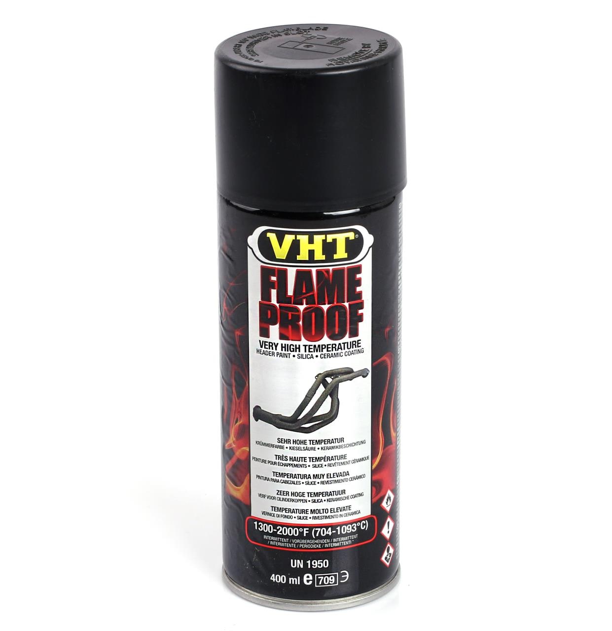 Sprayfärg VHT Flameproof Svart Matt 1090°C