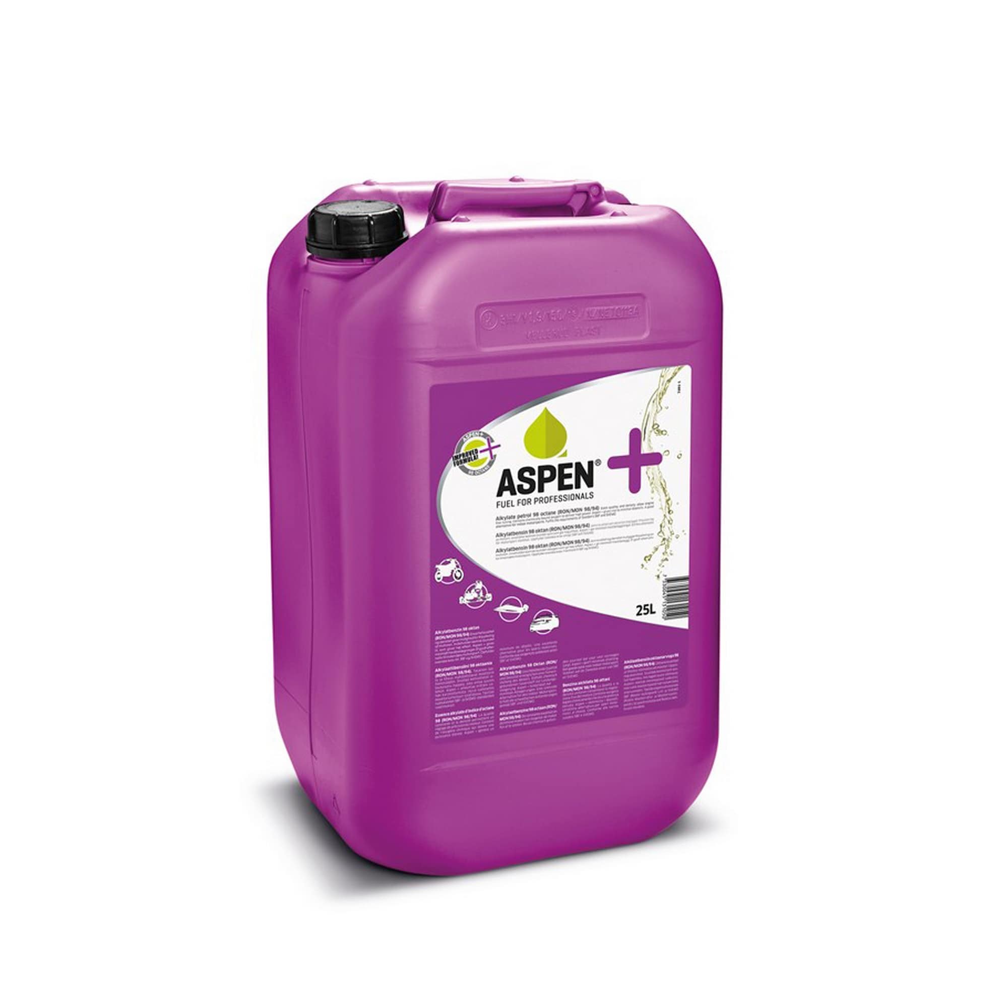 Aspen+ alkylatbensin 25 liter 12 st (Halvpall)