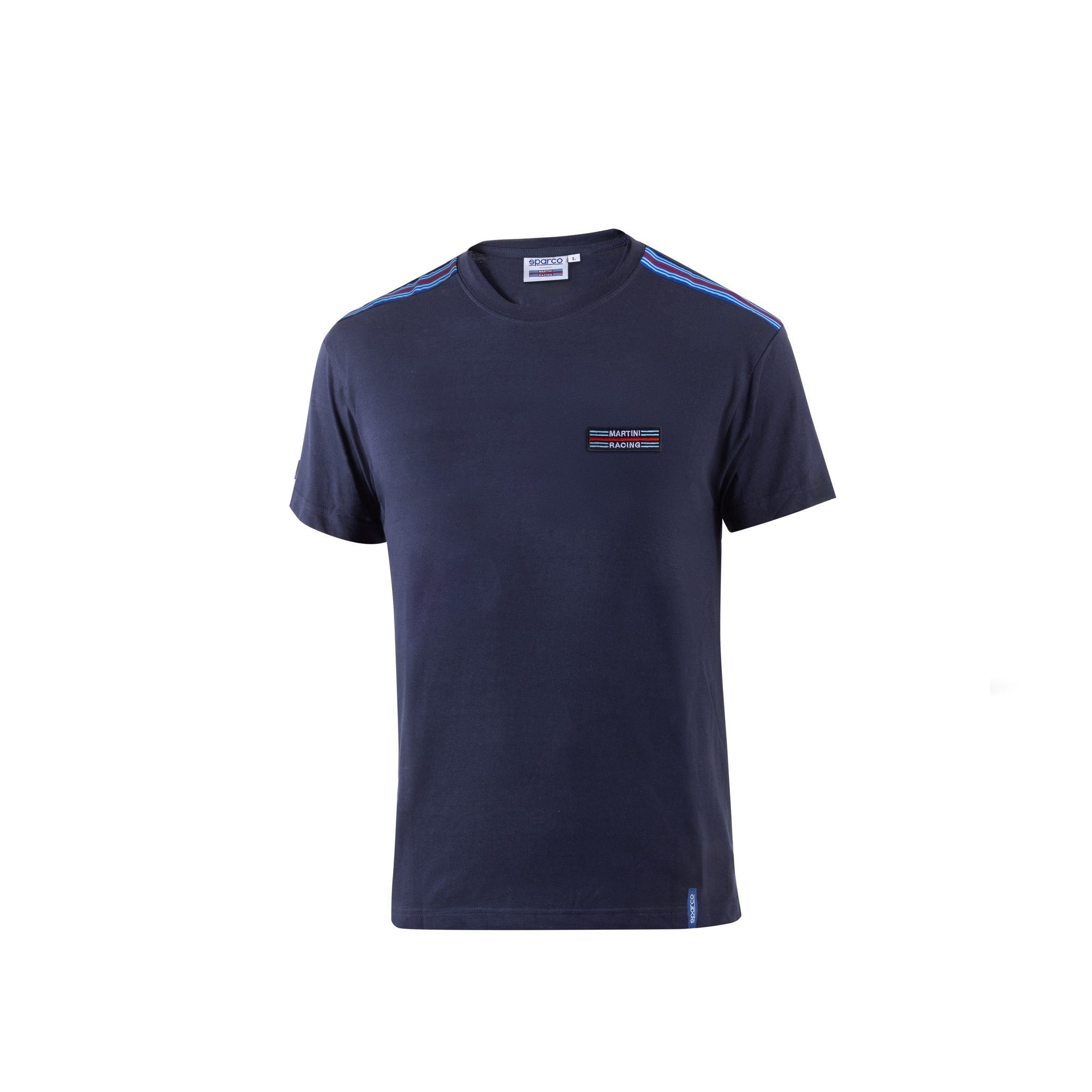 T-shirt Sparco Martini Racing Top Stripes Blå