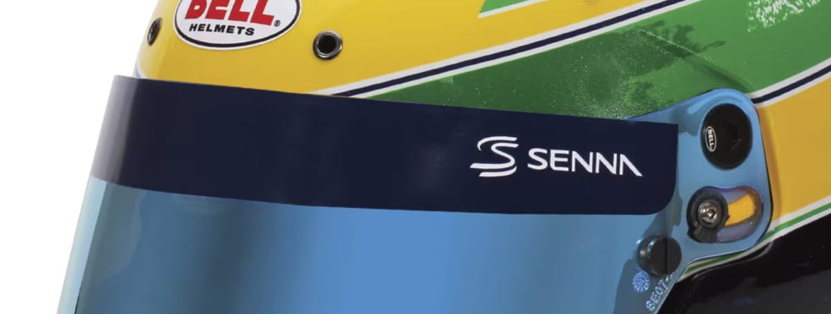 Dekal för visir Bell Ayrton Senna