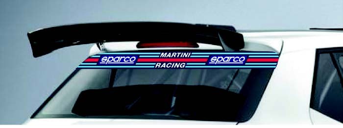 Bakrutedekal Sparco Martini Racing