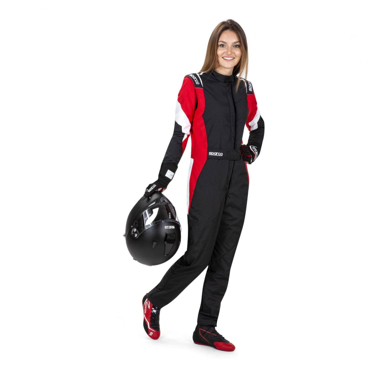 Overall Sparco Competition Pro Lady Vit/Röd