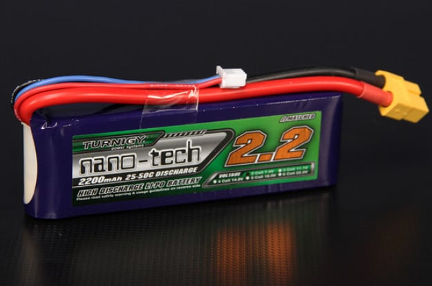 Batteri, LiPo, 11,1V 2200 mAh - Passar Unigo