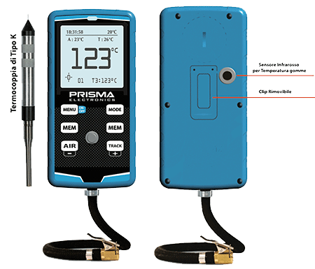 Lufttrycksmätare + Dual Pyrometer HIPREMA 4 IR+Probe