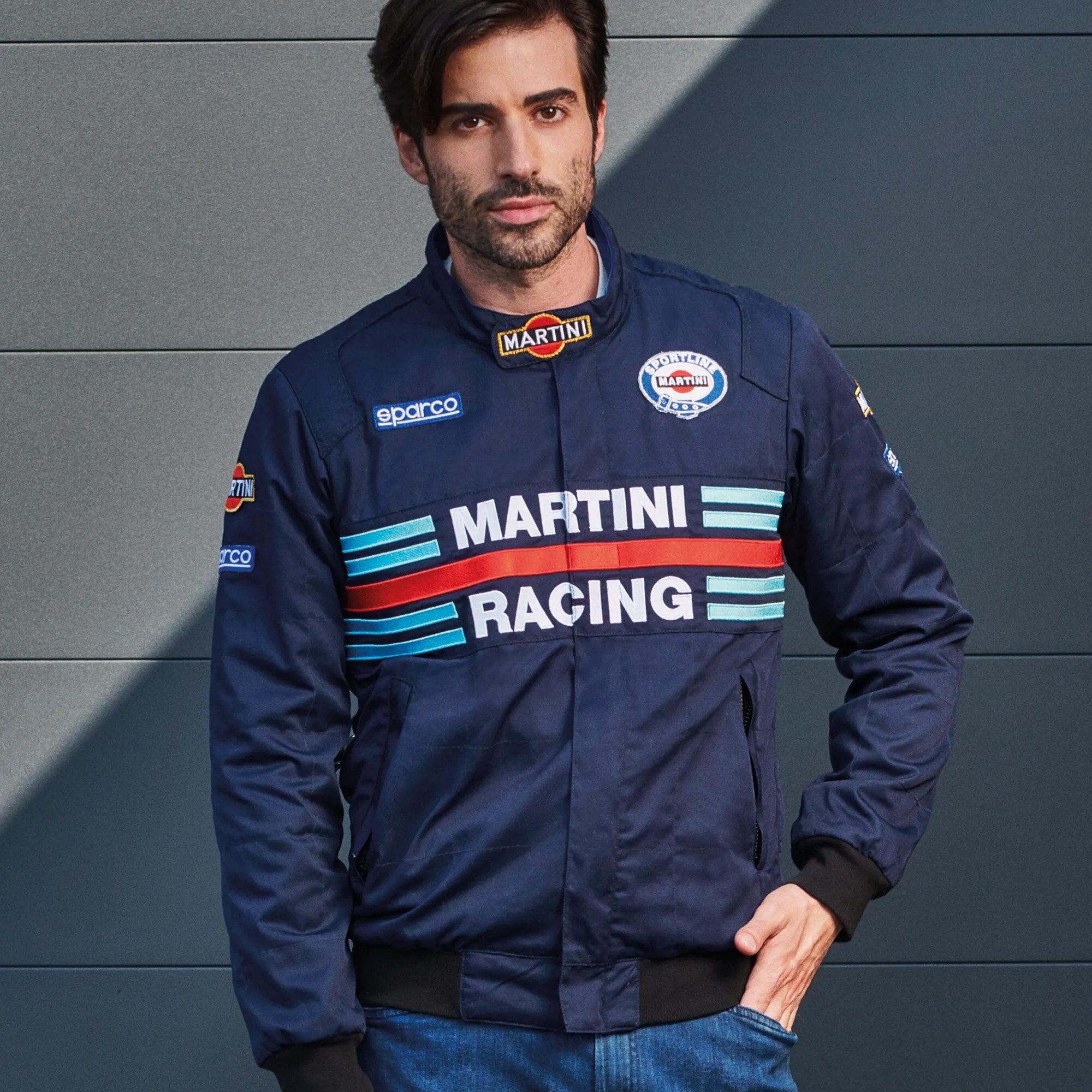 Jacka Martini Racing Bomber Blå